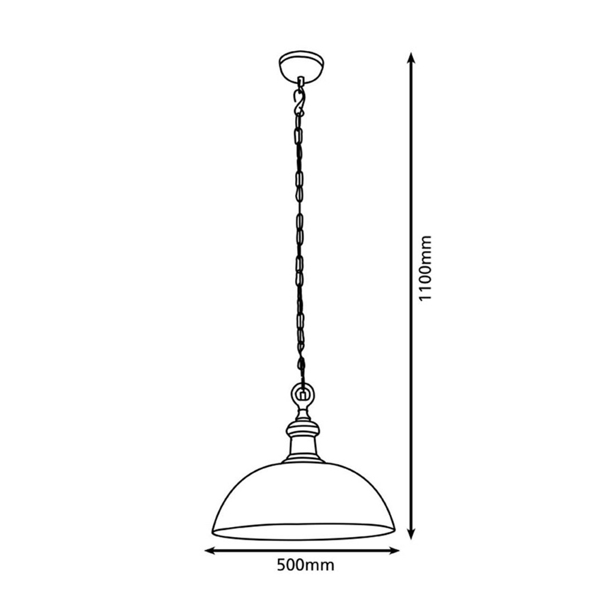 Eglo 78301 - Lustr na lanku EASINGTON 1xE27/60W/230V pr. 500 mm