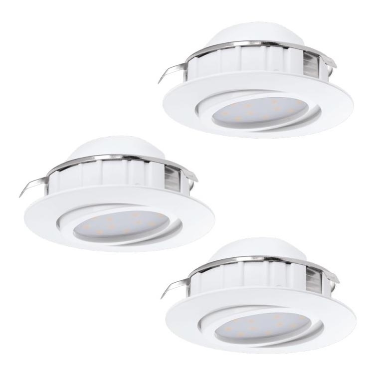 Eglo 78755 - SADA 3x LED Podhledové svítidlo PINEDA 1xLED/6W/230V 3000K bílá