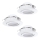 Eglo 78755 - SADA 3x LED Podhledové svítidlo PINEDA 1xLED/6W/230V 3000K bílá