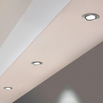 Eglo 78761 - SADA 3x LED Stmívatelné podhledové svítidlo PINEDA LED/6W/230V 3000K lesklý chrom