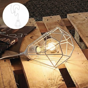 Eglo 79085 - Stolní svítidlo do zásuvky BYRON 1xE27/60W/230V bílá