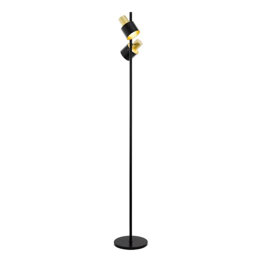 Eglo 79376 - Stojací lampa FIUMARA 2xE27/60W/230V černá/zlatá