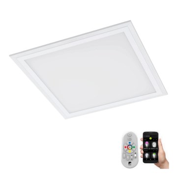 Eglo 79464 - LED Stmívatelné stropní svítidlo POZZALLO LED/16W/230V 2700-6500K 30x30 cm bílá + dálkové ovládání