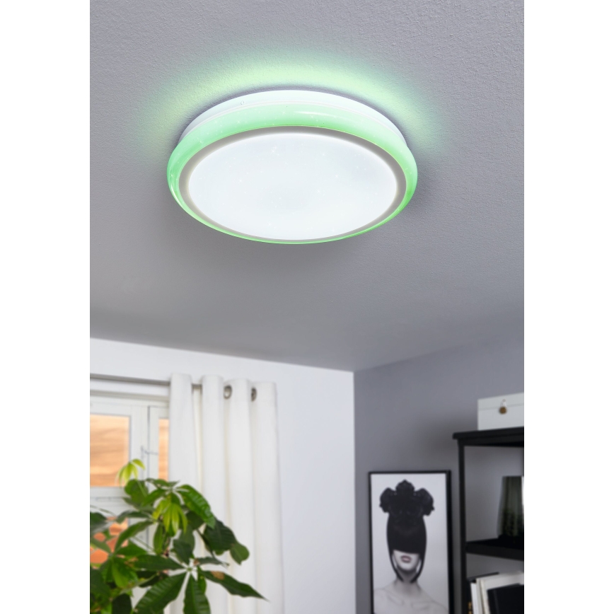 Eglo 79512 - LED RGB Stmívatelné stropní svítidlo LIPARI LED/24W/230V + dálkové ovládání