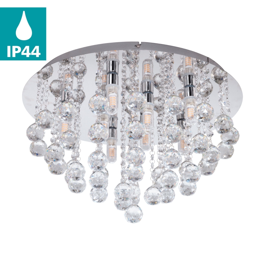 Eglo 79516 - LED Koupelnové stropní svítidlo MONTEPRANDONE 8xG9/3W/230V IP44 lesklý chrom