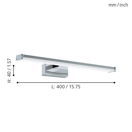 Eglo 79532 - LED Koupelnové osvětlení zrcadla SARNOR LED/7,4W/230V 40 cm IP44 lesklý chrom