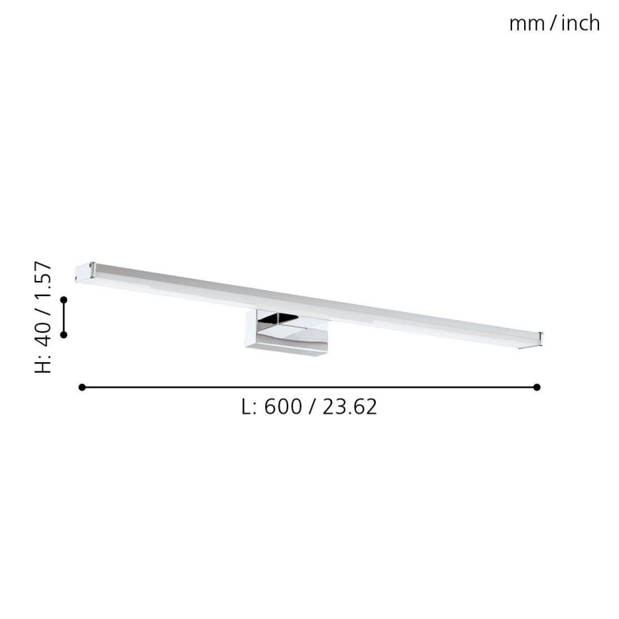 Eglo 79533 - LED Koupelnové osvětlení zrcadla SARNOR LED/11W/230V 60 cm IP44 lesklý chrom