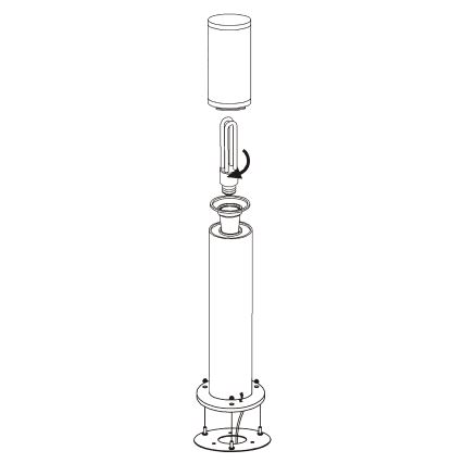EGLO - Venkovní lampa 1xE27/15W/230V IP65