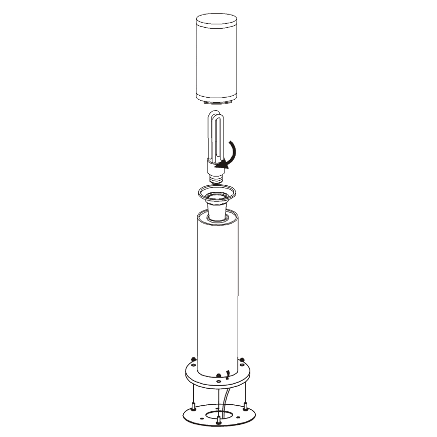 EGLO - Venkovní lampa 1xE27/15W/230V IP65