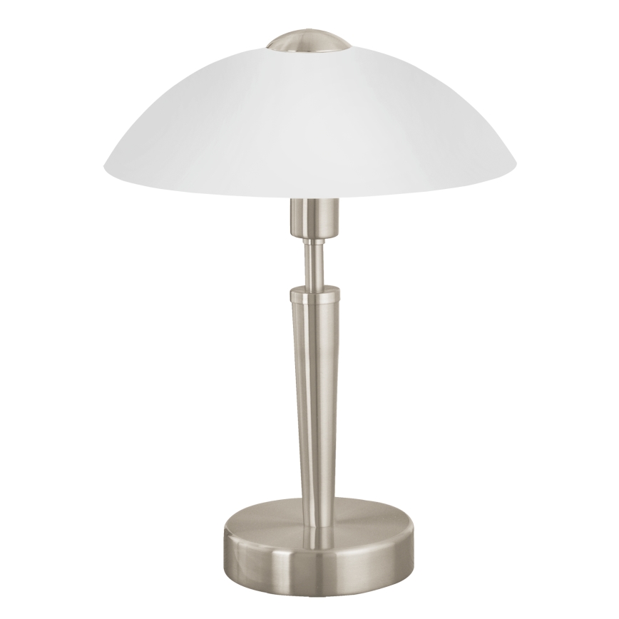 EGLO 85104 - Stolní lampa SOLO 1 1xE14/60W/230V matný nikl/satén