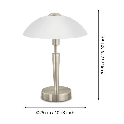 Eglo - Stmívatelná stolní lampa 1xE14/40W/230V