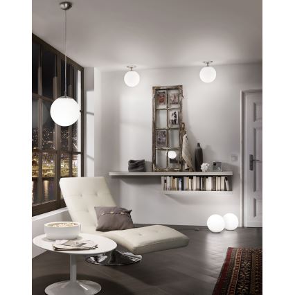 EGLO - Lustr na lanku 1xE27/60W/230V pr. 25 cm bílá