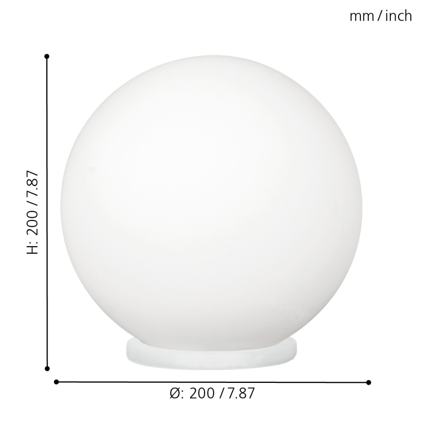EGLO - Stolní lampa 1xE27/60W/230V pr. 20 cm