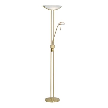 EGLO 85973 - Stmívatelná stojací lampa BAYA 1xR7s/230W+1xG9/33W Matná zlatá EGLO 85973 - Stmívatelná stojací lampa BAYA 1xR7s/230W+1xG9/33W Matná zlatá