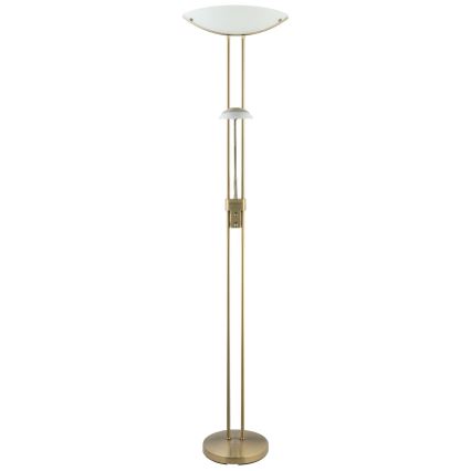 EGLO - Stmívatelná stojací lampa 1xR7s/230W + 1xG9/33W bronz