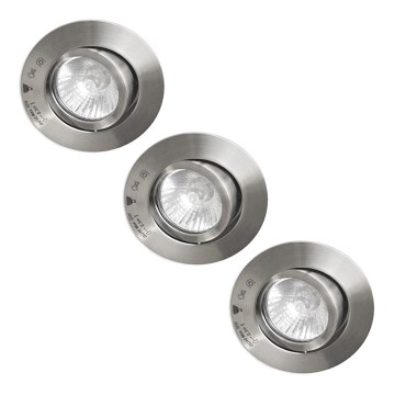 EGLO 86067 - SADA 3x Podhledové svítidlo SPEZIA 3xGU10/50W/230V