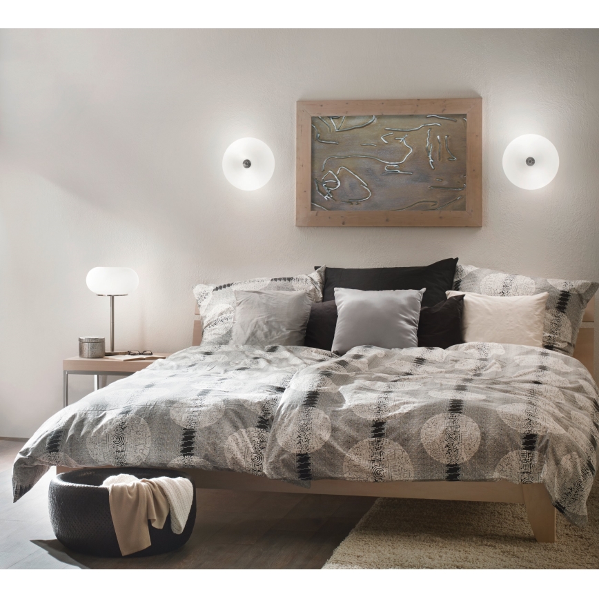 EGLO 86812 - Stropní svítidlo OPTICA 2xE27/60W/230V opálové sklo
