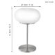 EGLO 86816 - Stolní lampa OPTICA 2xE27/60W