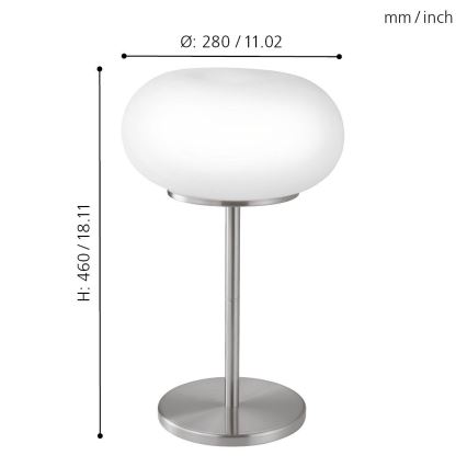 EGLO - Stolní lampa OPTICA 2xE27/60W pr. 28 cm
