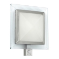 EGLO 88163 - Venkovní nástěnné svítidlo s čidlem PALI 1xE27/15W + LED/1,28W IP44