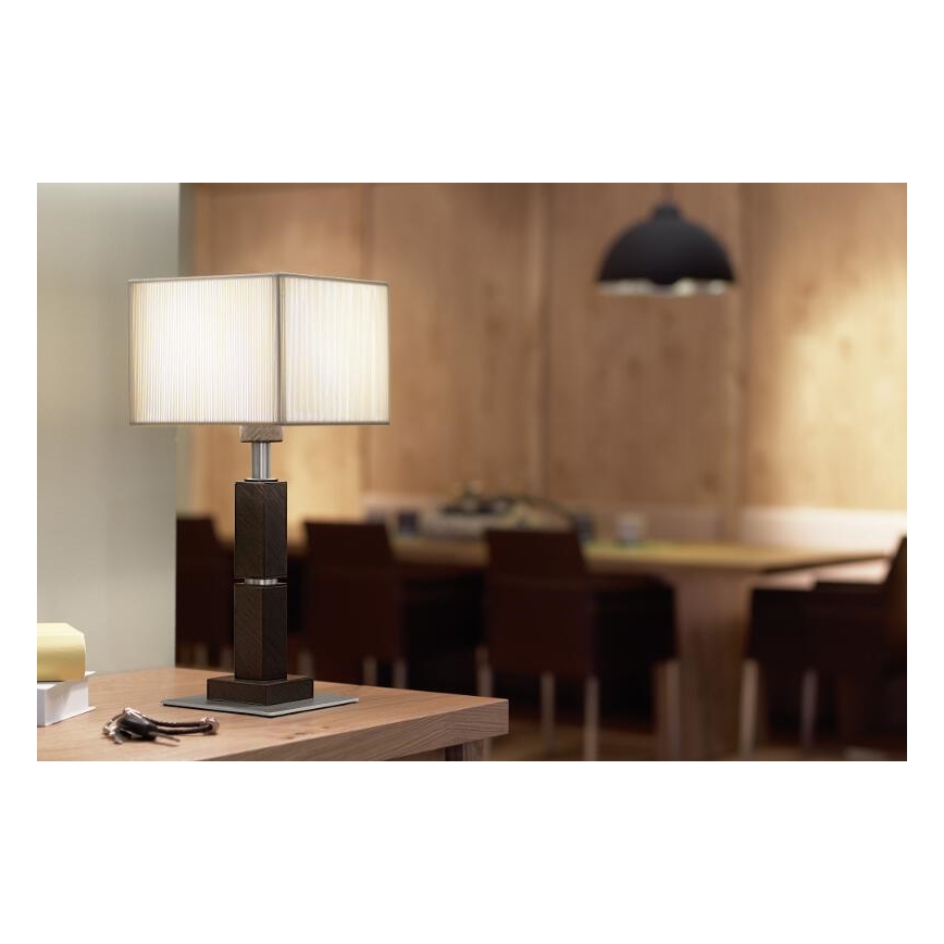 EGLO 88336 - Stolní lampa TOSCA 1xE27/60W hnědá/krémová