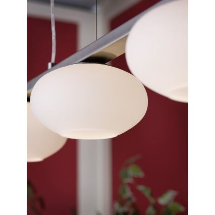 EGLO 89319 - Lustr na lanku ETOO 4xE14/40W bílé opálové sklo