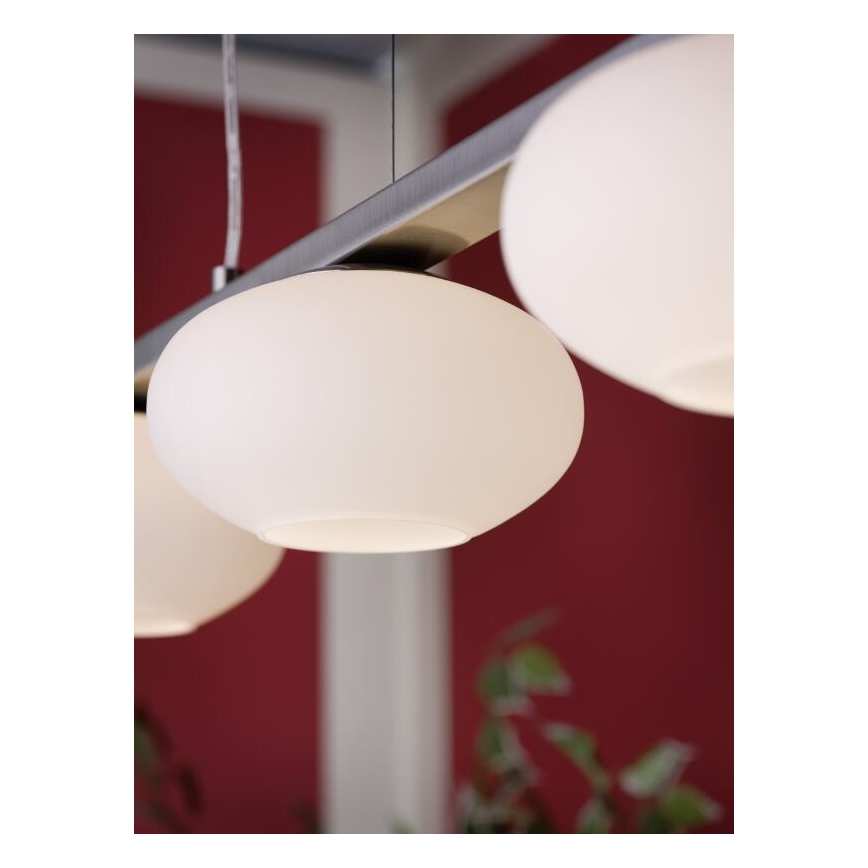 EGLO 89319 - Lustr na lanku ETOO 4xE14/40W bílé opálové sklo