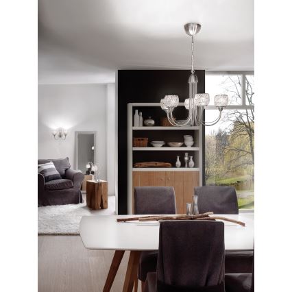 EGLO 89815 - Lustr na řetězu ZEPTO 5xE14/40W/230V