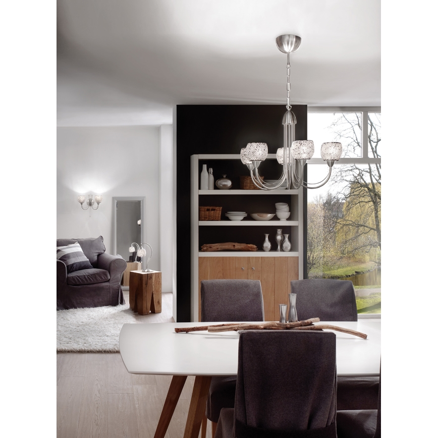 EGLO 89815 - Lustr na řetězu ZEPTO 5xE14/40W/230V
