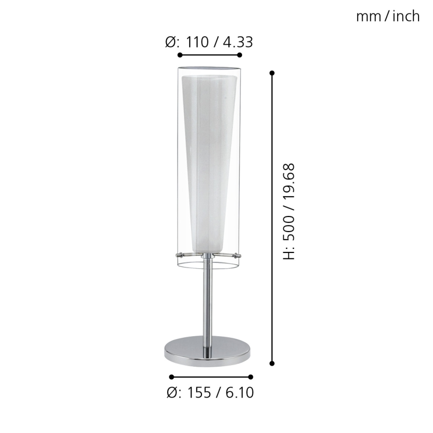 EGLO - Stolní lampa 1xE27/60W/230V