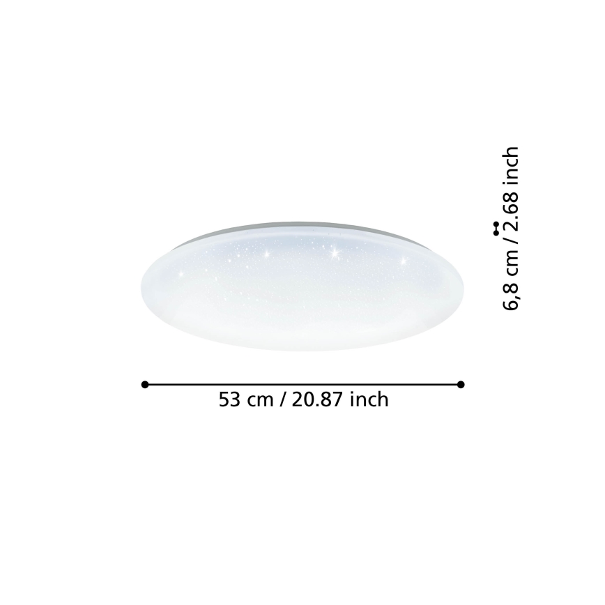 Eglo - LED Stmívatelné stropní svítidlo LED/44,8W/230V 2700-6500K ZigBee