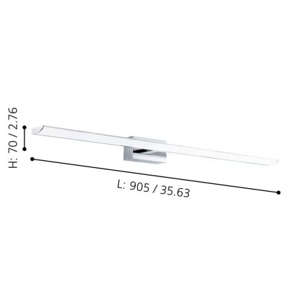 Eglo - LED RGBW Stmívatelné koupelnové osvětlení zrcadla 21,5W/230V IP44 ZigBee