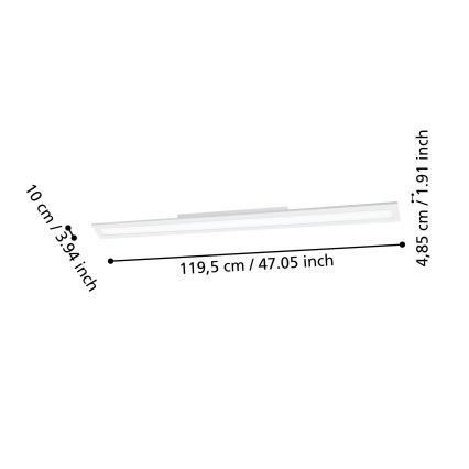 Eglo - LED Stmívatelné stropní svítidlo LED/33,5W/230V 2700-6500K bílá ZigBee