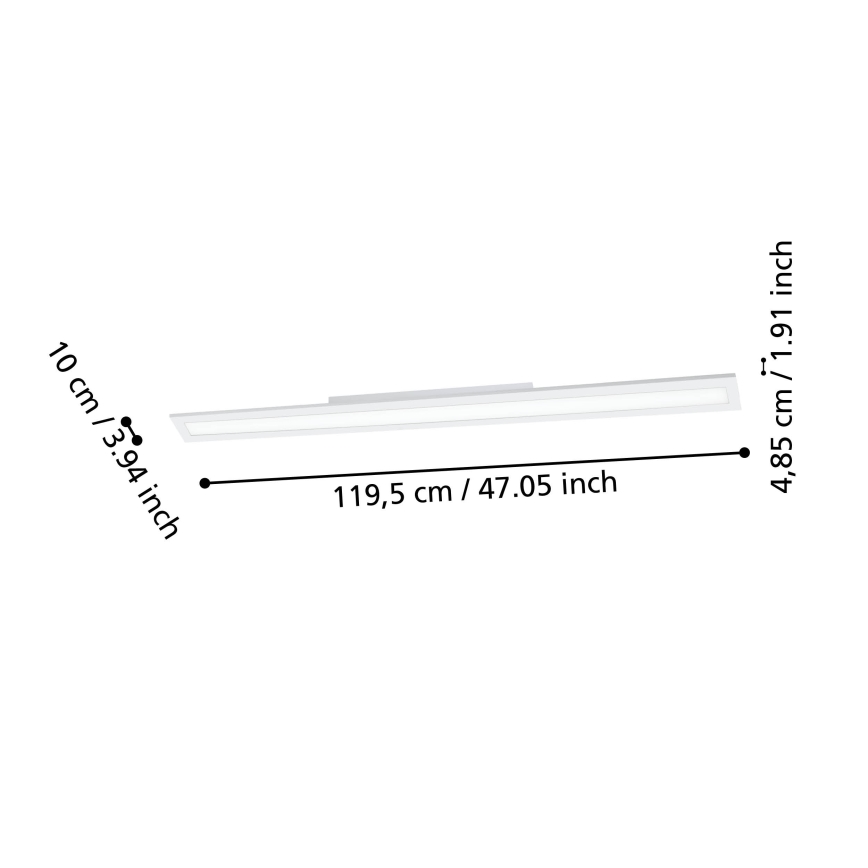 Eglo - LED Stmívatelné stropní svítidlo LED/33,5W/230V 2700-6500K bílá ZigBee