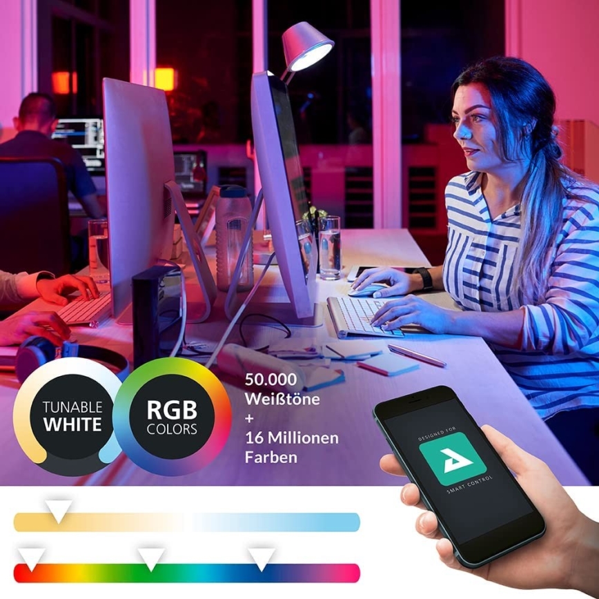 Eglo - LED RGBW Stmívatelné nástěnné svítidlo LED/16W/230V ZigBee