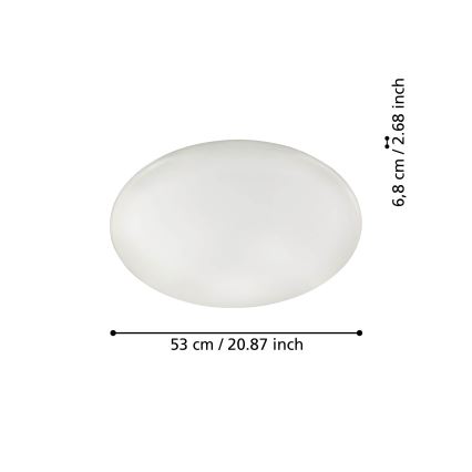 Eglo - LED Stmívatelné stropní svítidlo LED/44,8W/230V ZigBee