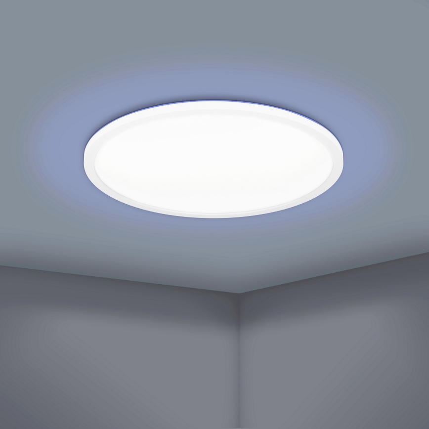 Eglo 900086 - LED RGBW Stmívatelné stropní svítidlo ROVITO-Z LED/14,6W/230V 2700-6500K pr. 29,5 cm bílá