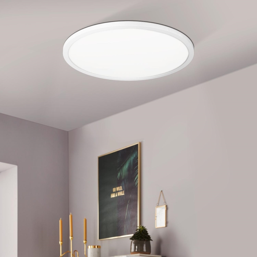 Eglo 900086 - LED RGBW Stmívatelné stropní svítidlo ROVITO-Z LED/14,6W/230V 2700-6500K pr. 29,5 cm bílá
