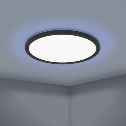 Eglo - LED RGBW Stmívatelné stropní svítidlo LED/14,6W/230V černá ZigBee