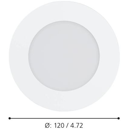 Eglo - LED Stmívatelné koupelnové svítidlo LED/5,4W/230V IP44 ZigBee