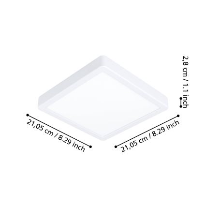 Eglo - LED Stmívatelné koupelnové stropní svítidlo LED/16,5W/230V 2700-6500K IP44 ZigBee