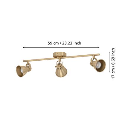 Eglo - LED Bodové svítidlo 3xGU10/3W/230V