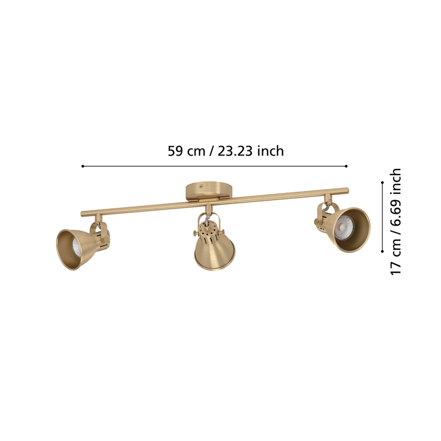 Eglo - LED Bodové svítidlo 3xGU10/3W/230V