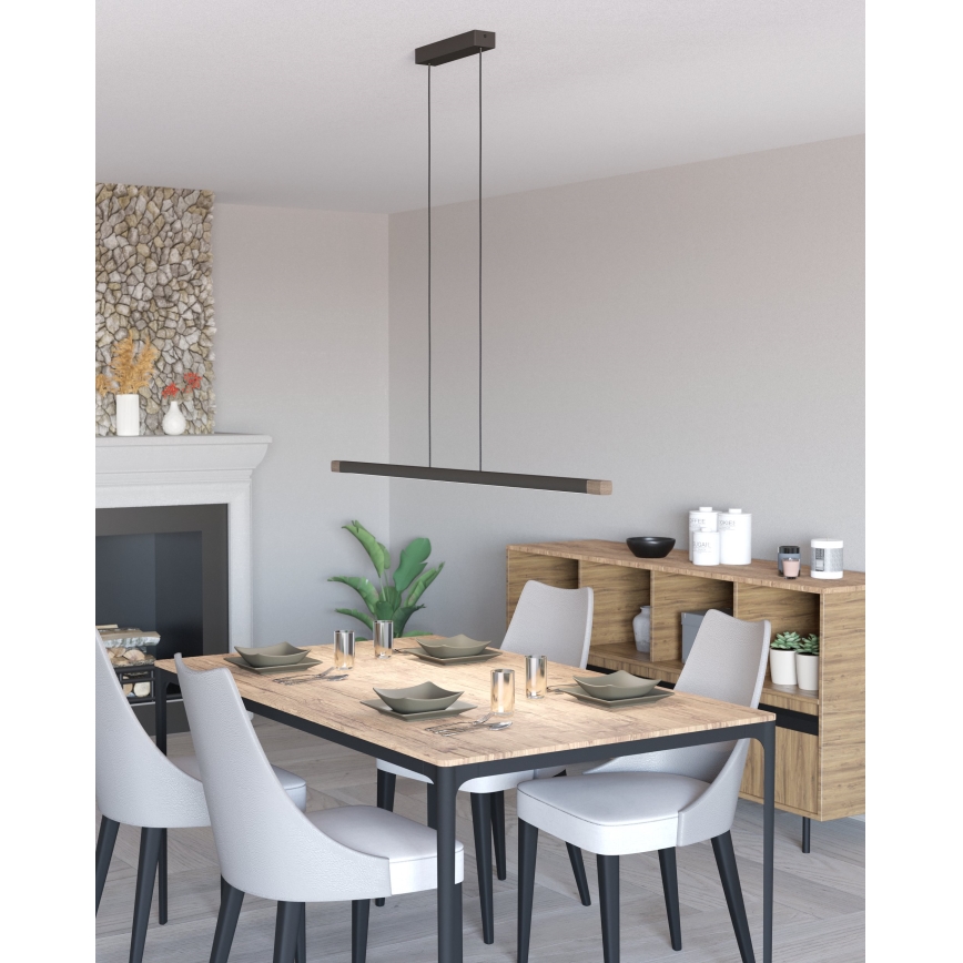 Eglo - LED Stmívatelný lustr na lanku LED/22W/230V 3000K