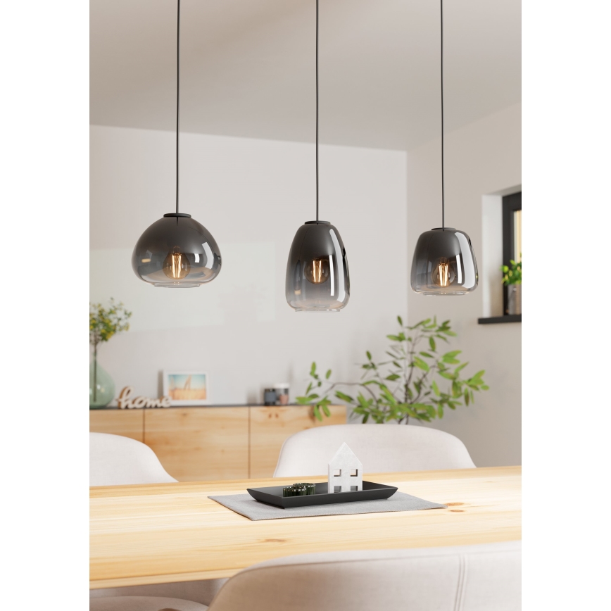 Eglo - Lustr na lanku 3xE27/40W/230V