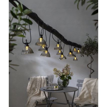 Eglo - LED Venkovní dekorační řetěz 12xLED/0,066W/3,2V IP44