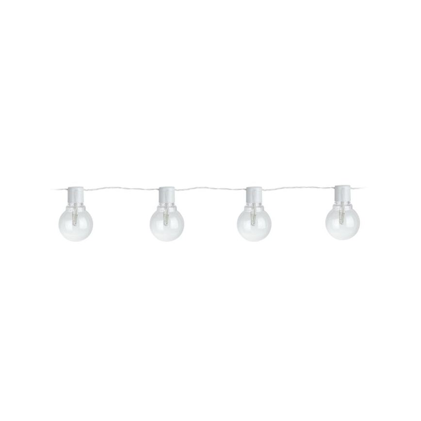 Eglo - LED Venkovní dekorační řetěz 16xLED/0,064W/24V IP44 bílá