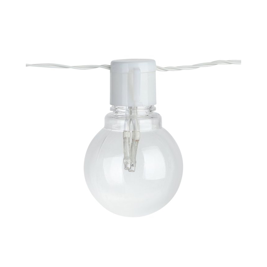 Eglo - LED Venkovní dekorační řetěz 16xLED/0,064W/24V IP44 bílá