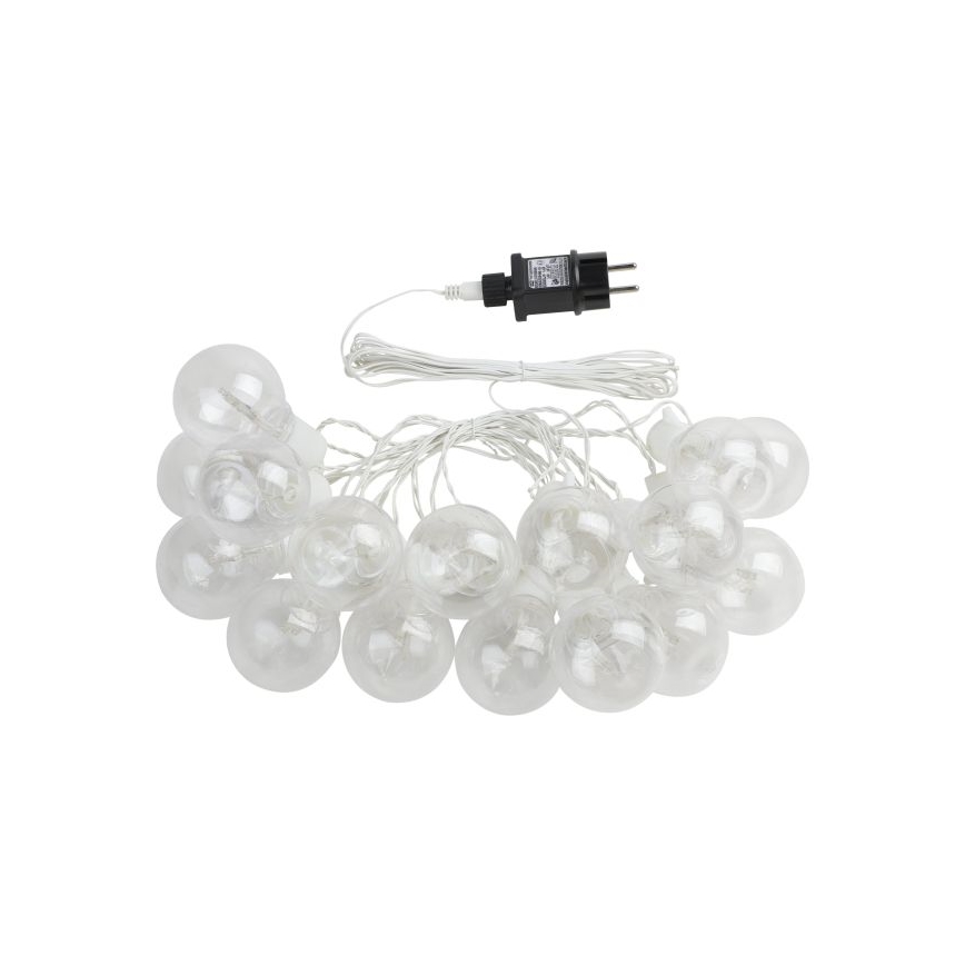 Eglo - LED Venkovní dekorační řetěz 16xLED/0,064W/24V IP44 bílá