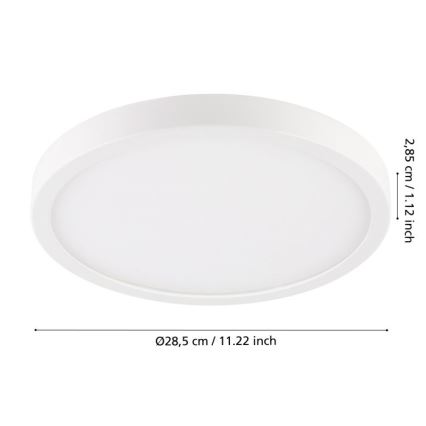 Eglo - LED Koupelnové stropní svítidlo LED/20,5W/230V IP44 bílá